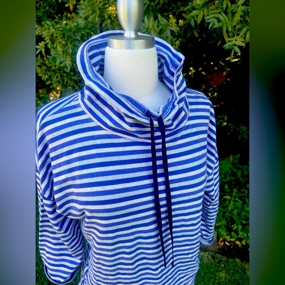 Talbots Blue and White Striped Sweater - Picture 4 of 6